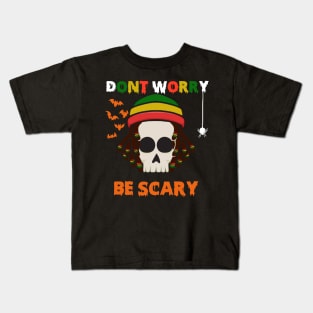 Funny Skull Skeleton Halloween Reggae costume Gift Kids T-Shirt